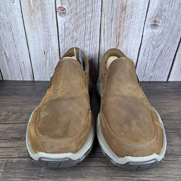 Skechers Respected Calum Goodyear Gore Slip On Loafer Men's Sz 11.5 Desert Brown - Picture 2 of 10